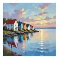 Coastal Themed | Beach Homes on the Bay   Acrylic Print
