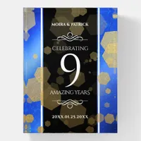 Elegant 9th Lapis Lazuli Wedding Anniversary Paperweight