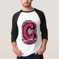 Rep Your Name: Customizable Graffiti Letter "C" T-Shirt