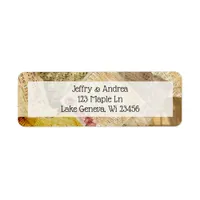 Vintage Sheet Music Antiqued Roses  Address Labels