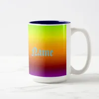 Spectrum of Horizontal Colors -3 Two-Tone Coffee Mug