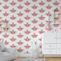 Rustic Scandinavian Folklore Nordic Floral Wallpaper