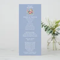 Elegant Chic Love Birds Wedding Program