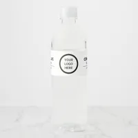 Modern Company Logo Branded Water Bottle Labels