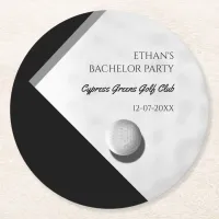 Golf Bachelor Party - Golfing trip Classic Stylish Round Paper Coaster