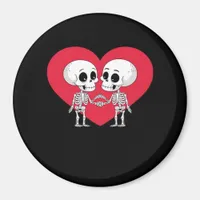 Valentines Day Funny Skeleton Hand Heart  Magnet