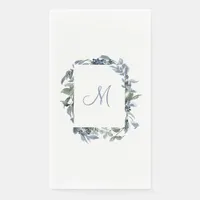 Botanical Monogram Paper Guest Towels