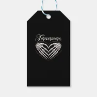 More Skeleton Hands Heart Gothic Halloween Gift Tags