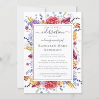 Succulents Celebration of Life Memorial Invitation