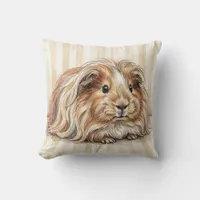 Watercolor Guinea Pig Decorative Pillow