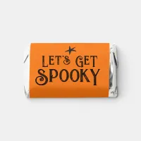 Halloween Party Orange Gothic Spooky Typography Hershey's Miniatures