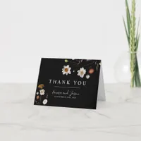 Boho Wildflower Wedding Thank You Card