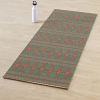 Southwest Sagebrush Green Geometric Design Yoga Mat