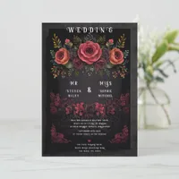 Elegant Floral Abstract Design Invitation