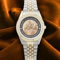 Elegant 22nd Copper Wedding Anniversary Watch