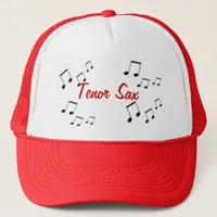 Hat - Musical Instrument Text in Red