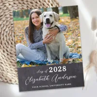 Budget Rustic Photo Graduation Invitation