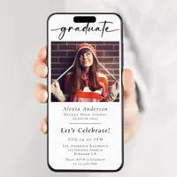 Modern Graduation Party Digital Evite Invitation