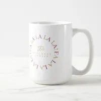 Magenta Gold Christmas Fa La La ID1009 Coffee Mug