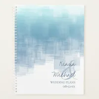 Watercolor Reflections Wedding Dusty Blue ID774 Planner