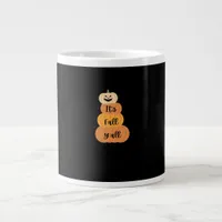 It’s Fall Y’all Pumpkin Autumn Halloween Design Fu Giant Coffee Mug
