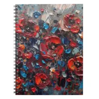 Abstract Poppies Painting  Notebook
