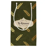 Gold Foil Thanksgiving Small Gift Bag