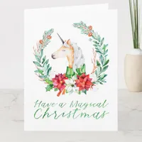 Christmas Unicorn Card