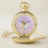 Samhain Greetings Lunar Goddess Pocket Watch