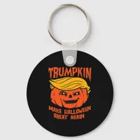 Trumpkin Halloween Pumpkin Election Keychain