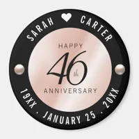 Elegant 46th Pearl Wedding Anniversary Magnet