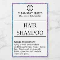 Hair Shampoo Waterproof Amenities Container Label