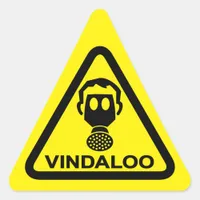 Caution Vindaloo Toxic Curry Smells Funny Stickers