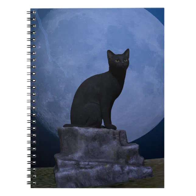 Moonlit Cat Notebook