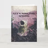 Garden Frog Card