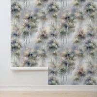 Misty Birch Forest  Wallpaper Wallpaper