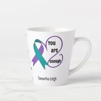 "You Are Enough" Healing Hope Minimalist Quote Latte Mug