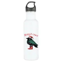 Merry Christmas F Caw F Vintage Classic Style Stainless Steel Water Bottle