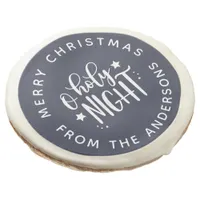 O Holy Night Blue Christmas  Sugar Cookie