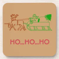 Coaster set - Santa and reindeer