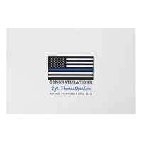  Police Retirement Thin Blue Line Guest Book