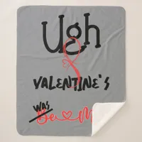 Ugh Valentine's - Was Mine on grey | Sherpa Blanket