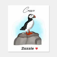 Personalized Puffin Sticker