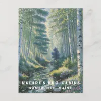 *~* AP49 Nature Maine Forest Flowers Water Lilies Postcard