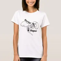Serial Vaper | Vaping Skull and Bones T-Shirt