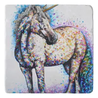 Colorful Appaloosa Unicorn Trivet