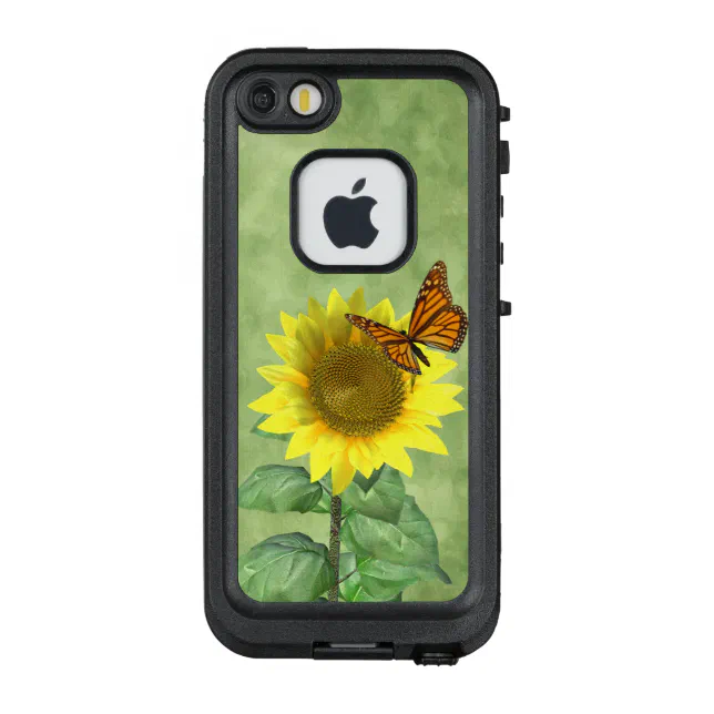 Pretty Sunflower and Butterfly LifeProof FRĒ iPhone SE/5/5s Case