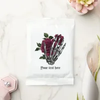 Burgundy Floral Skeleton Gothic Halloween Margarita Drink Mix