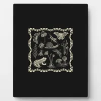 Cottagecore Aesthetic Frog And Mushroom Goblincore Plaque