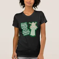 Real Golf Has A Windmill Funny Cartoon T-Shirt